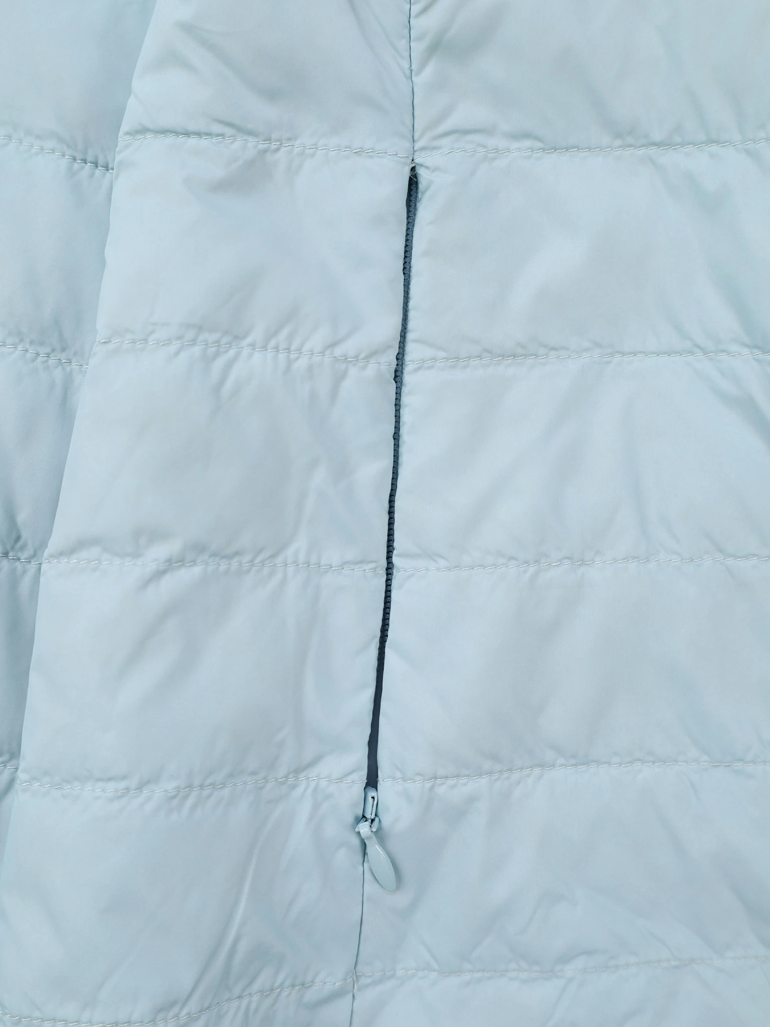 Куртка двухсторонняя голубого цвета с цветочным принтом